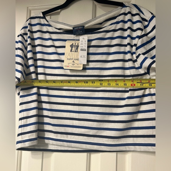 Saint James® X J.Crew cropped boatneck T-shirt- See pics - Picture 7 of 10